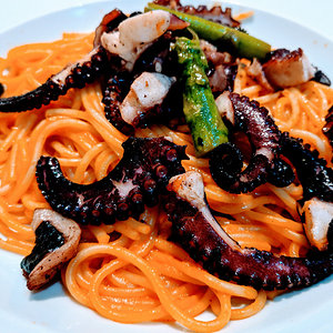 Octopus pasta.