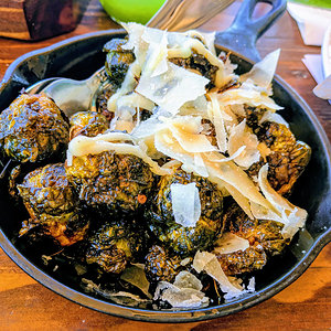 Fried brussel sprouts