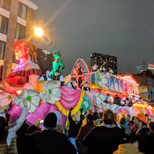 Mardi gras parade in New Orleans