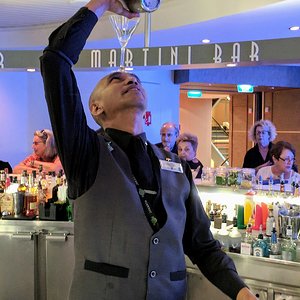 Martini bar on a cruise