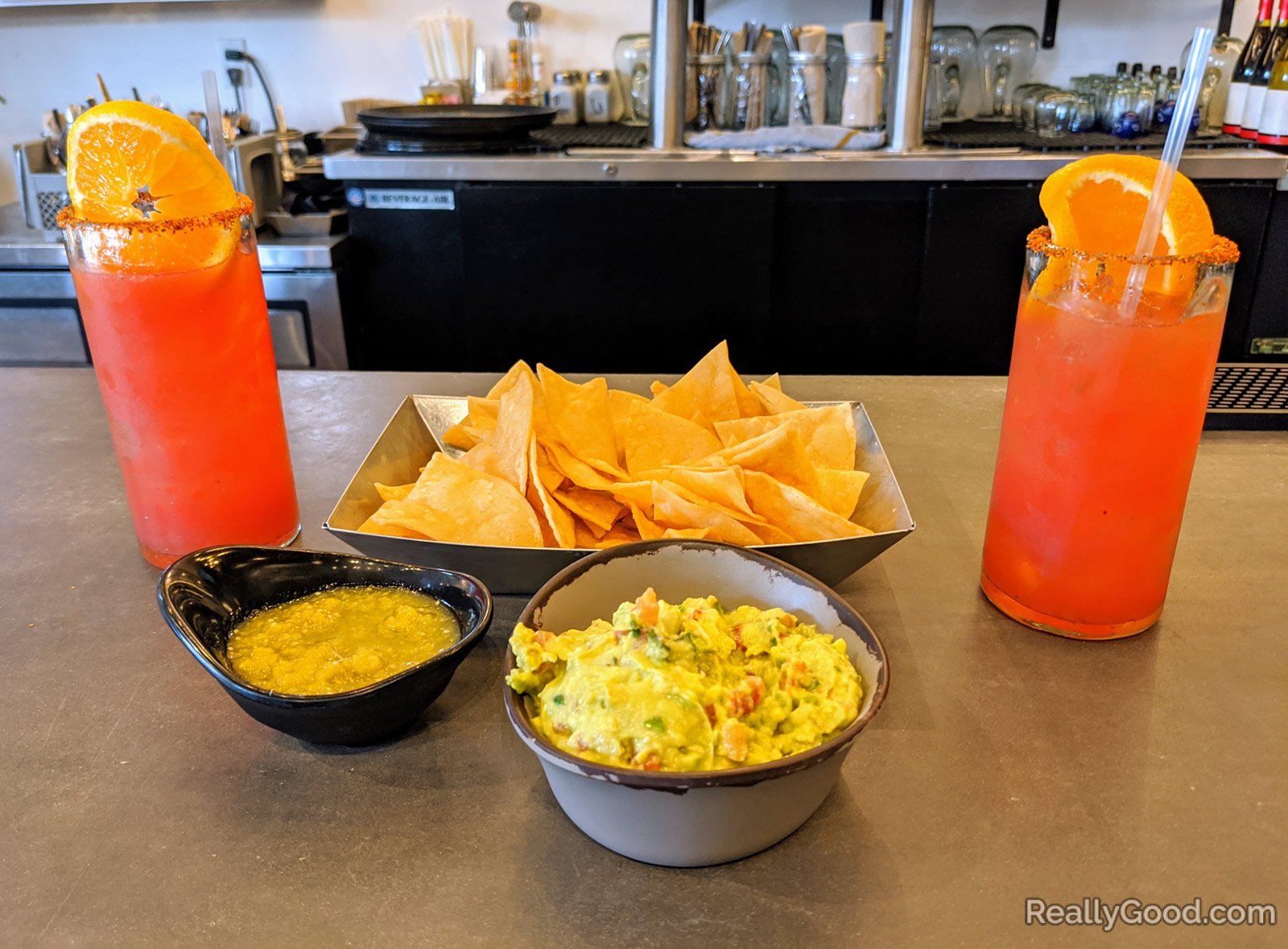 Blood orange margaritas