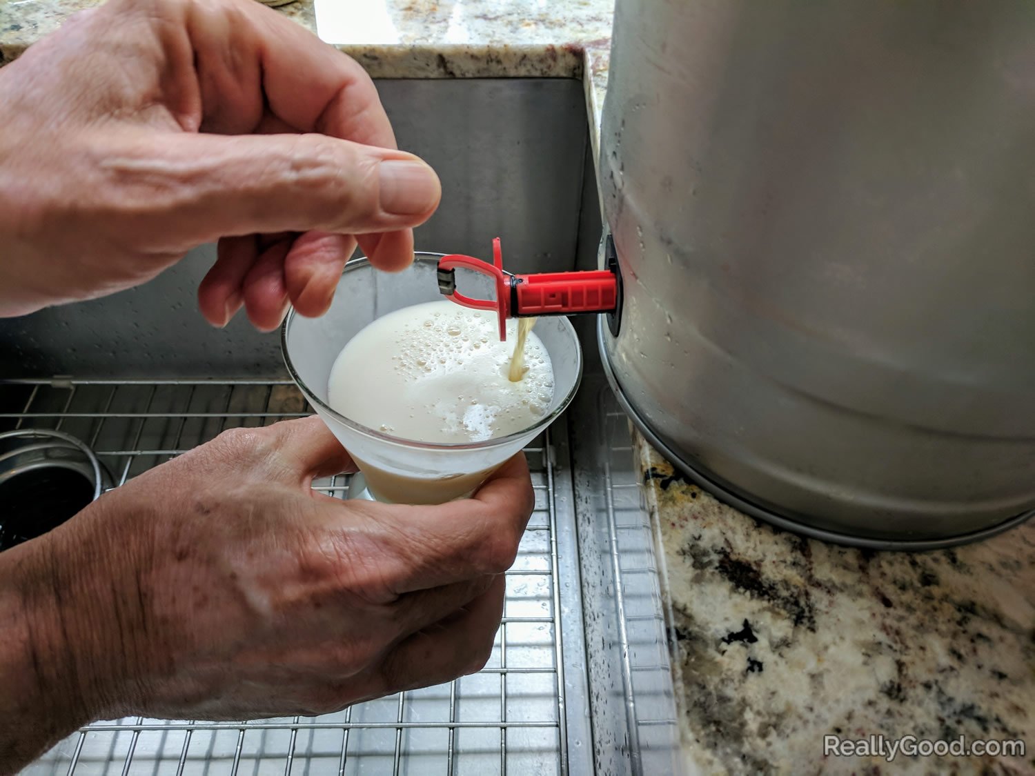 Homebrewed beer