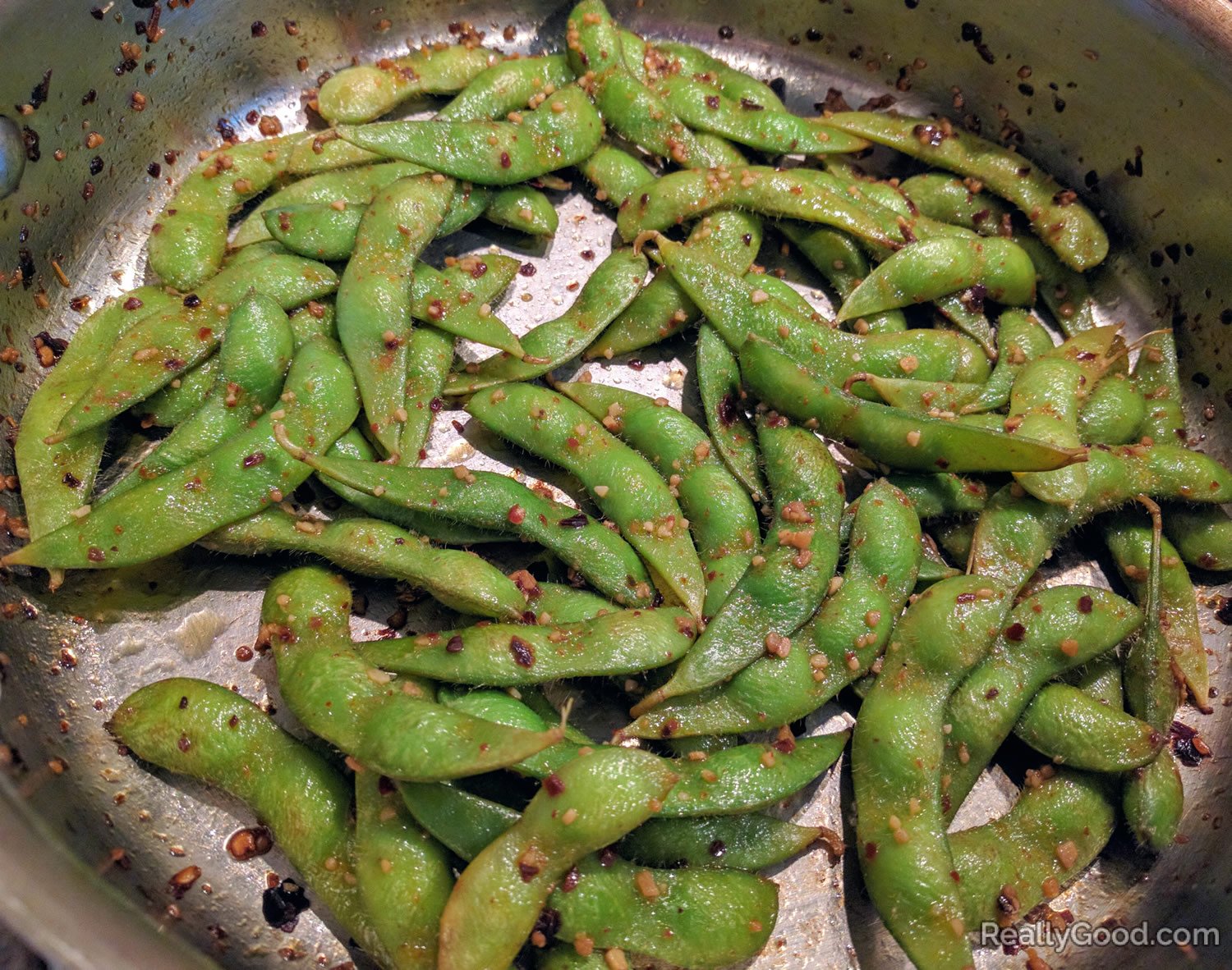 Homecooked edamame