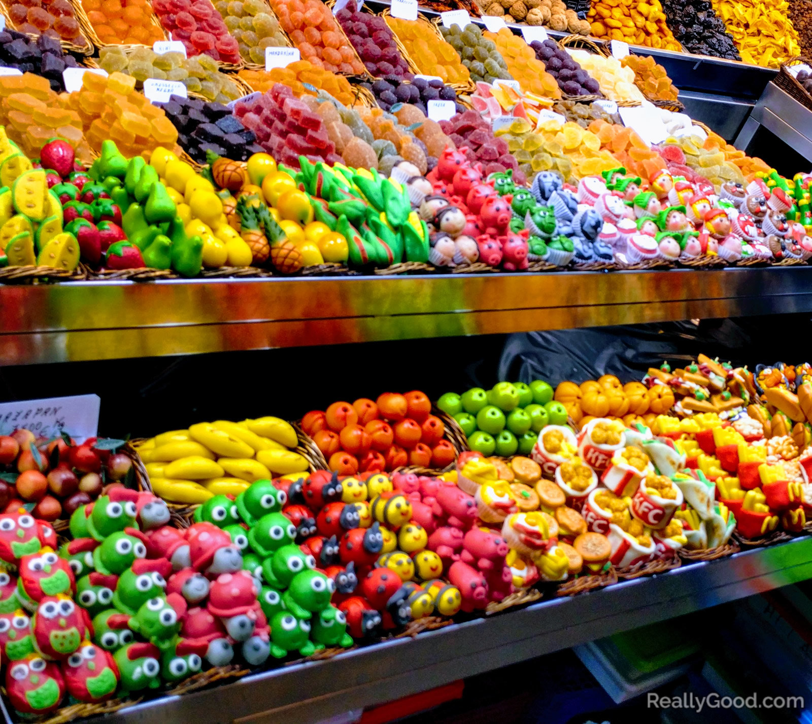 La Boqueria in Barcelona, Spain.