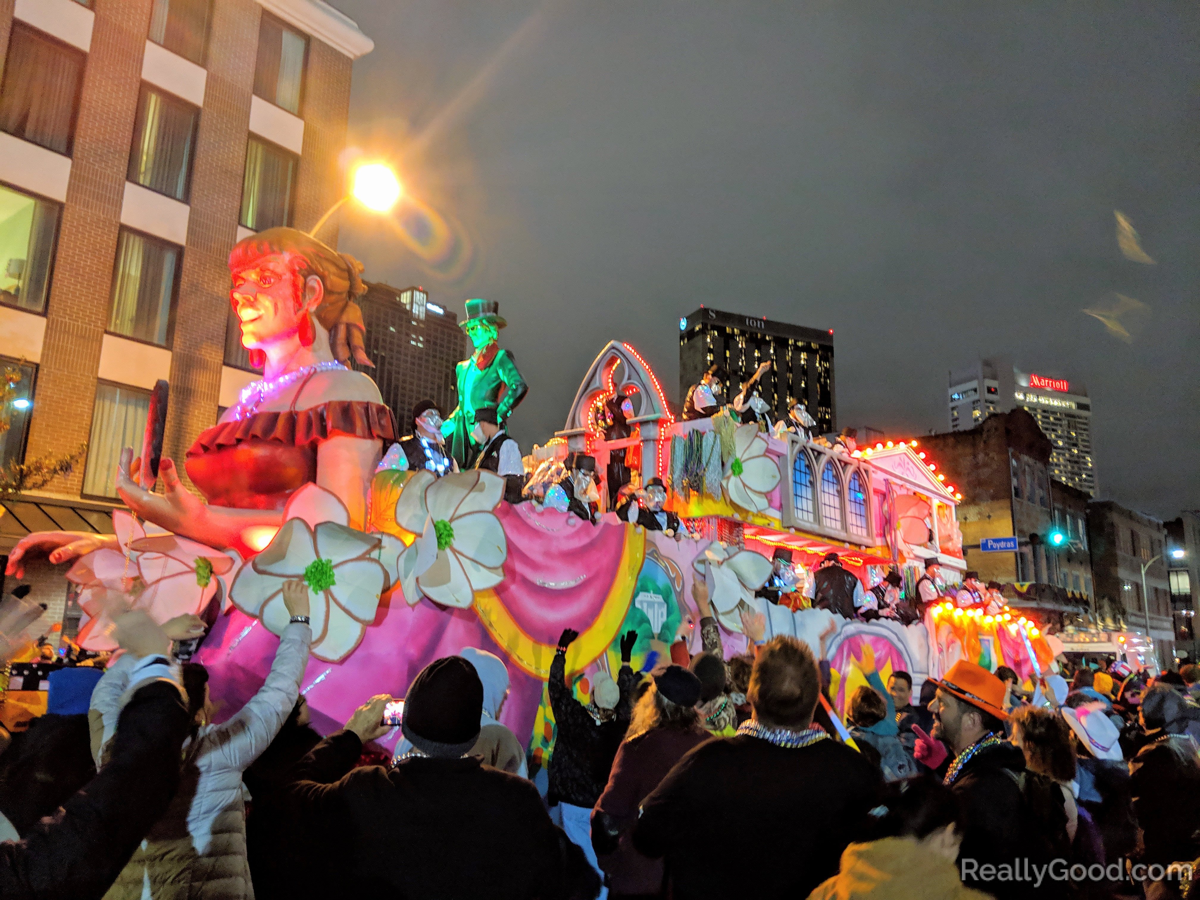 Mardi gras parade in New Orleans