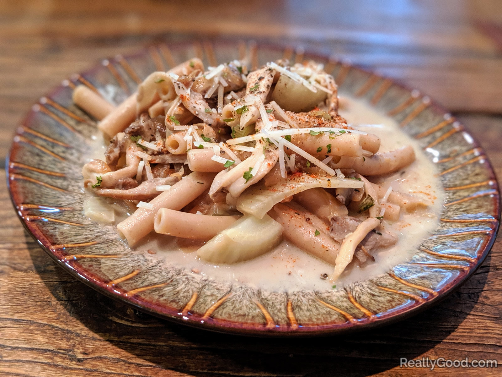 Oyster mushroom pasta