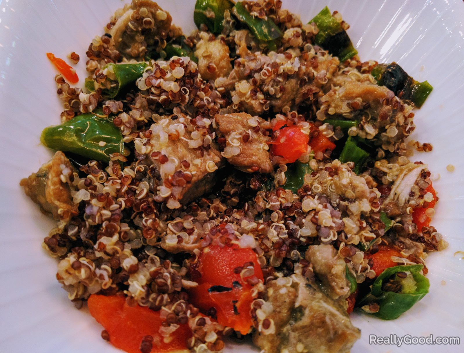 Quinoa with roasted veggies