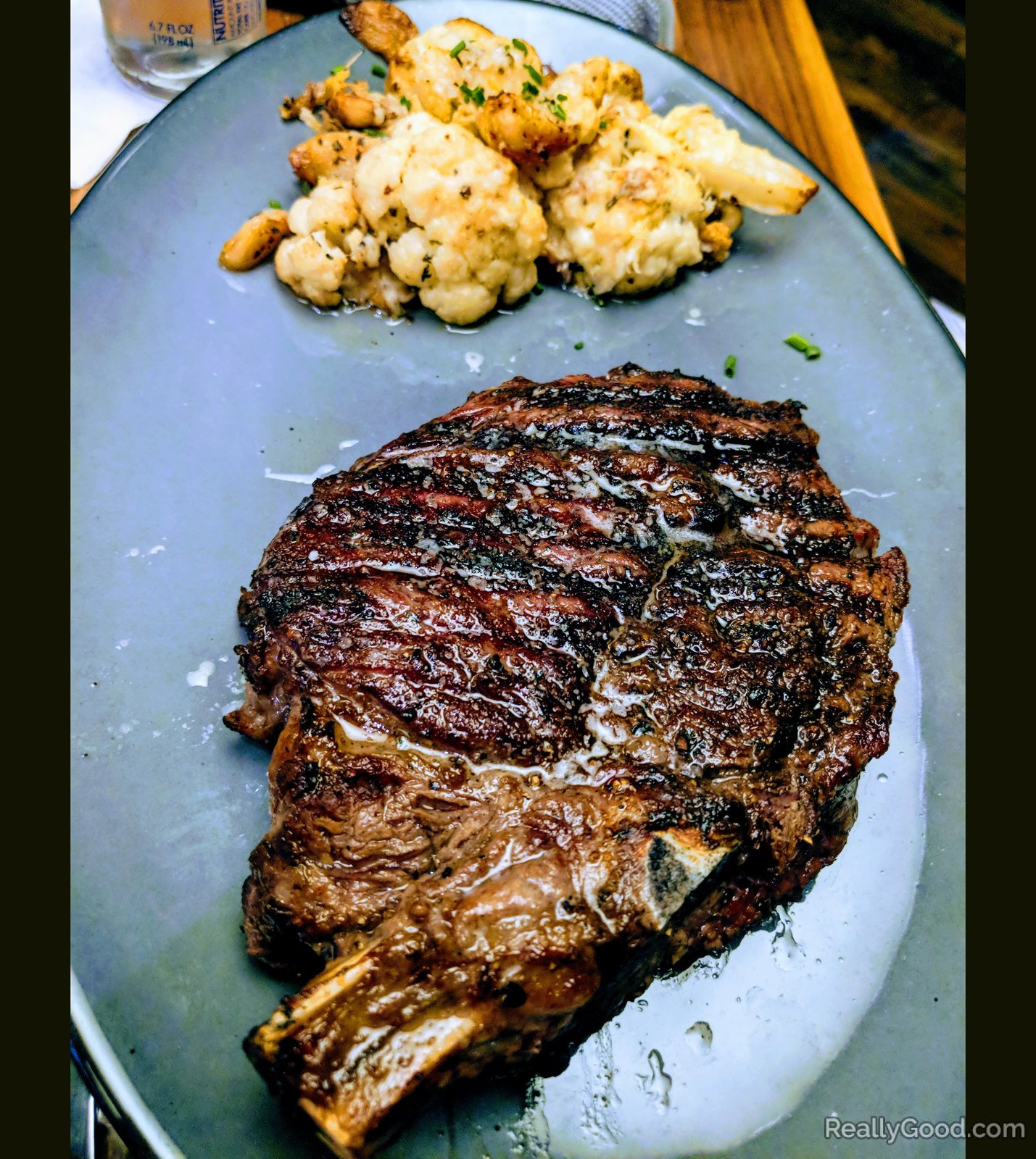 Ribeye and roasted cauliflower