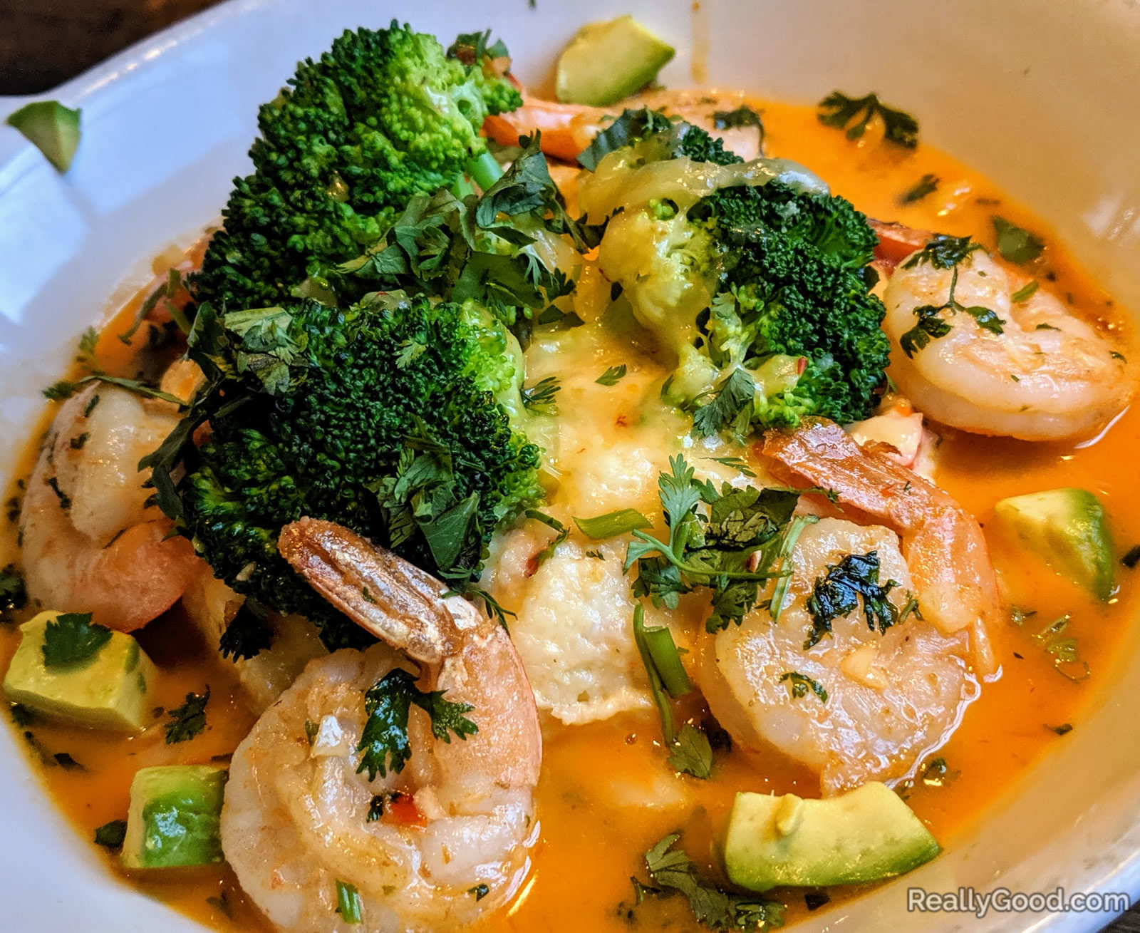 Shrimp and cheesy grits