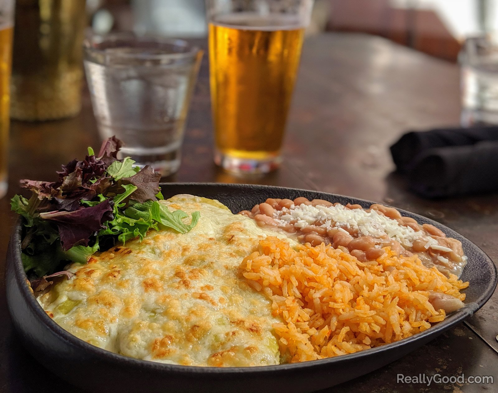 Shrimp + crab enchiladas