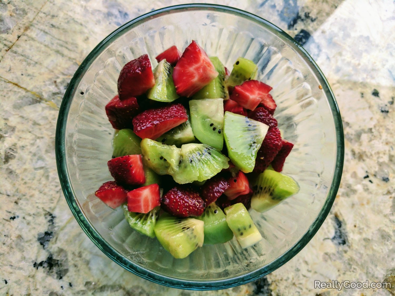 Strawberries and kiwifruit