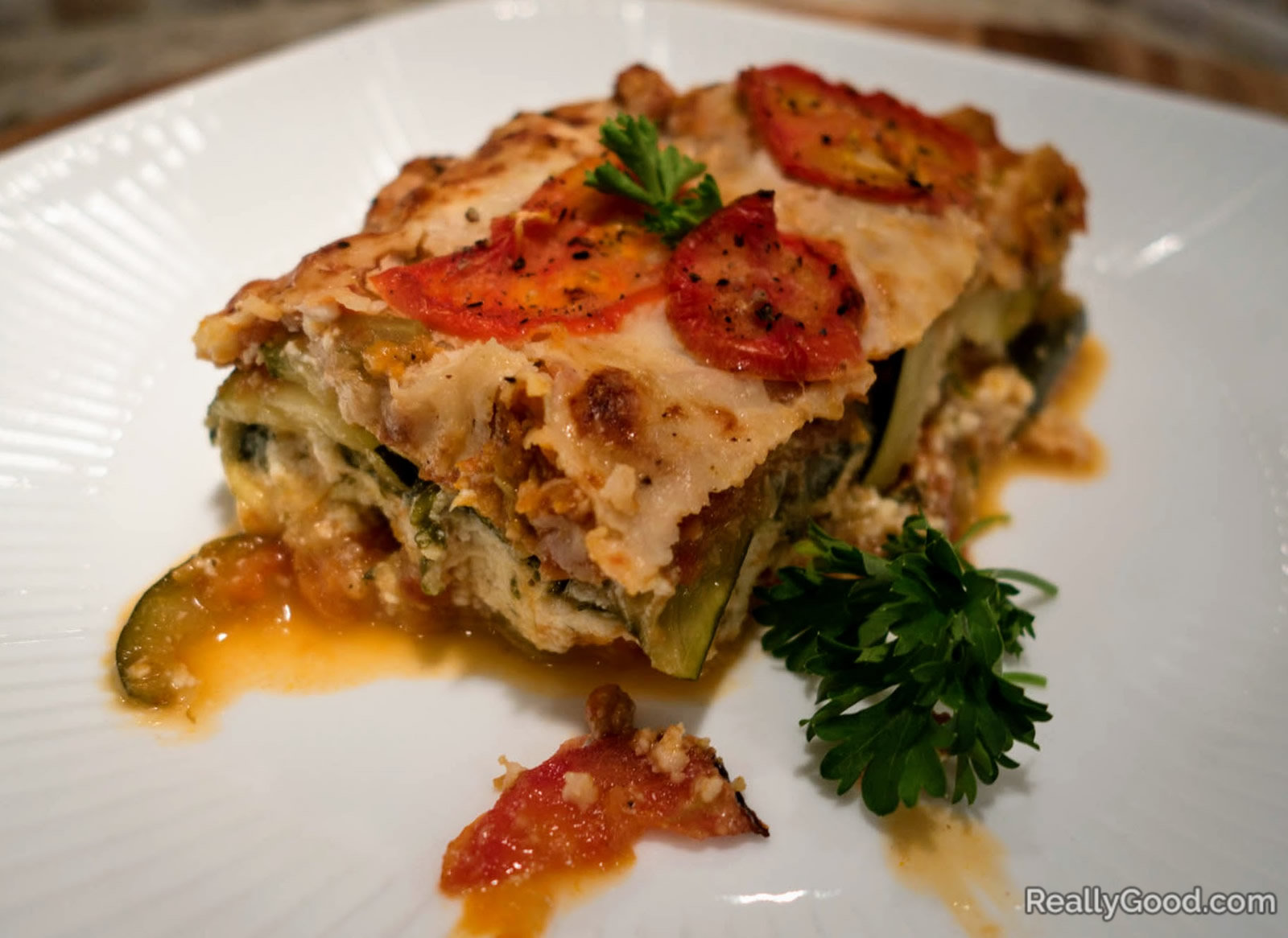 Zucchini lasagne