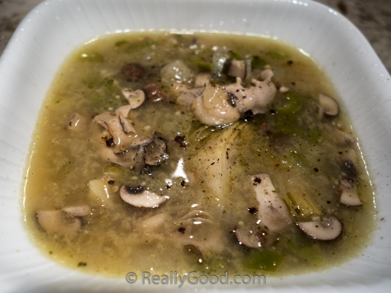 Oyster Artichoke Heart Soup